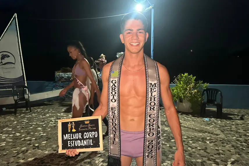 José Marcos de Abreu, vencedor do corpo mais bonito