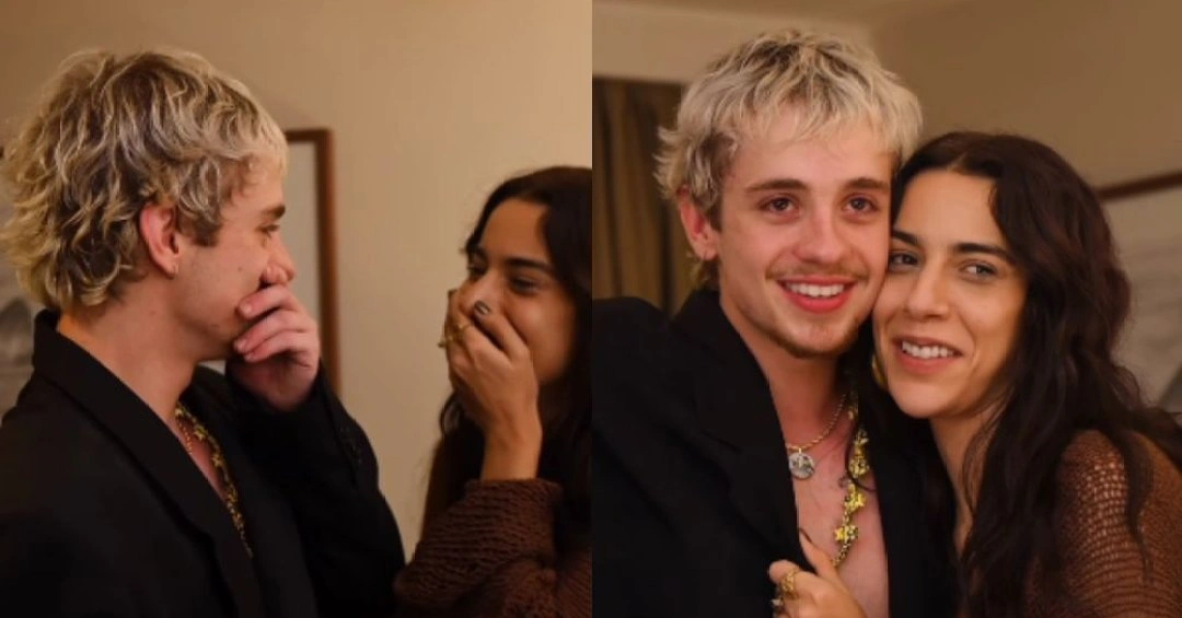 Juliano Floss e Marina Sena