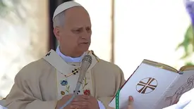 Leão XIV conduz missa de Páscoa pela primeira vez no Vaticano (Foto: Reprodução/VaticanNews)