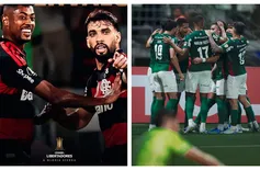 Libertadores: Flamengo goleia e Palmeiras vence no sufoco na 2ª rodada