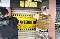 Loja suspeita de receptar ouro roubado é fechada novamente no Centro de Teresina