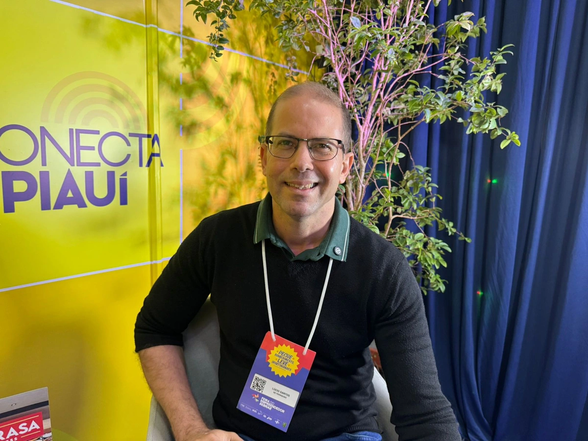 Lúcio Santos fala ao Conecta Podcast na Feira do Empreendedor 2026