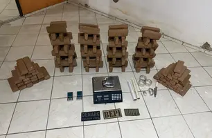 Mais de 100 kg de maconha são apreendidos é homem é preso Teresina (Foto: Divulgação/SSP-PI)