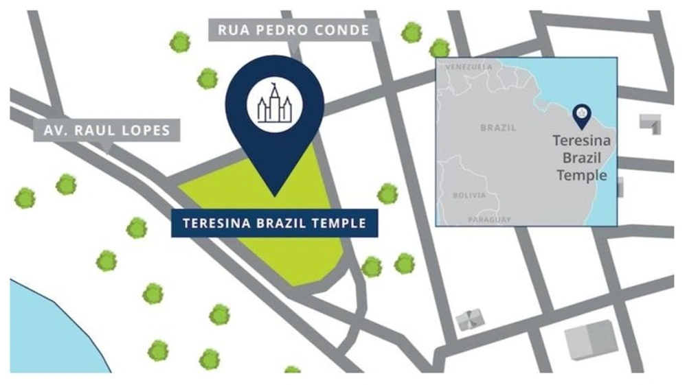 Mapa do Templo de Teresina