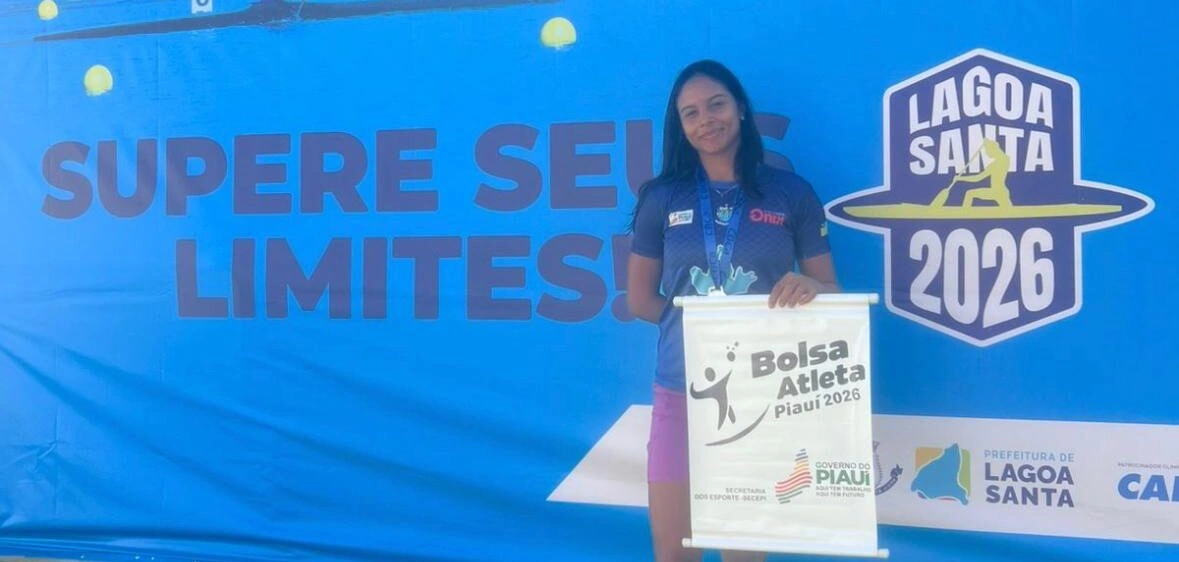 Maria Eduarda, atleta da Escola de Canoagem Iporanga