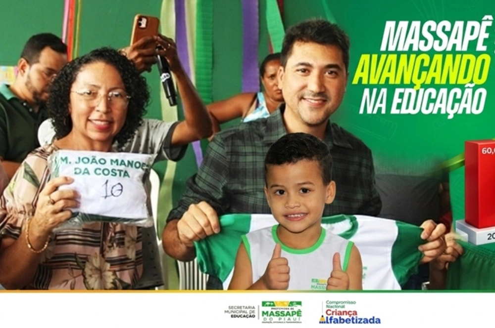 Massapê do Piauí supera meta nacional de alfabetização com avanço histórico