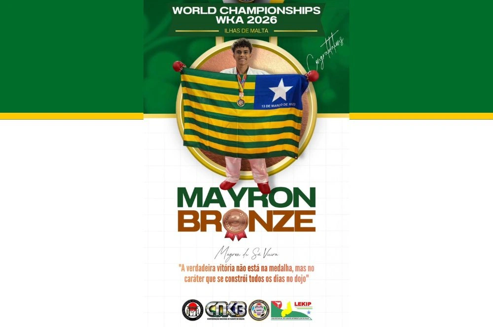 Mayron de Sá Vieira conquistou bronze mundial