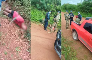 Menor suspeito de assalto é agredido por populares em Parnaíba; comparsa foi preso (Foto: Reprodução)