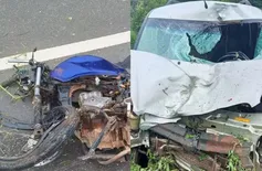 Motociclista de 36 anos morre em colisão entre carro e moto na BR-135, no Piauí