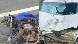 Motociclista de 36 anos morre em colisão entre carro e moto na BR-135, no Piauí (Foto: Reprodução/PM)