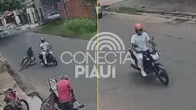 Motociclista derruba idoso de bicicleta e foge sem prestar socorro em Teresina (Foto: Reprodução)