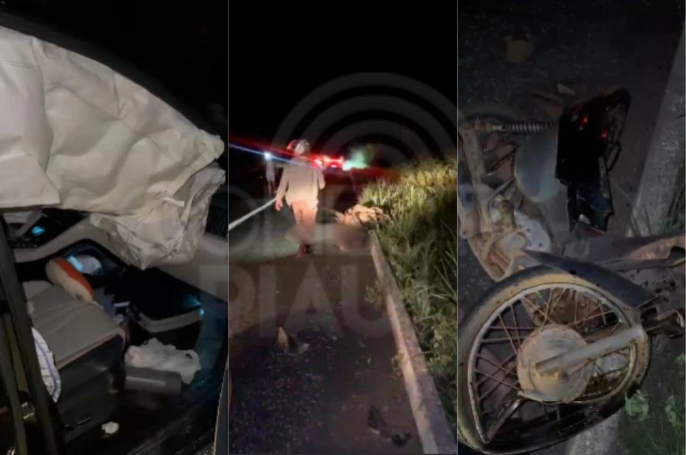 Motociclista morre após colidir de frente com carro na BR-343, em Piracuruca