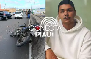 Motociclista que estava internado após cair do Viaduto da Tabuleta morre no HUT (Foto: Conecta Piauí/Reprodução)