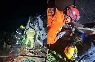 Motorista morre após caminhão descer ladeira entre Oeiras e Tanque do Piauí (Foto: Reprodução)