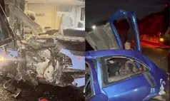 Motorista morre em acidente entre ônibus que saiu de Parnaíba e carro no Ceará