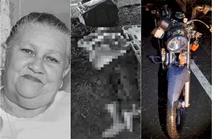 Mulher de 58 anos morre após ser atropelada por moto conduzida por adolescente (Foto: 24hnotociando)