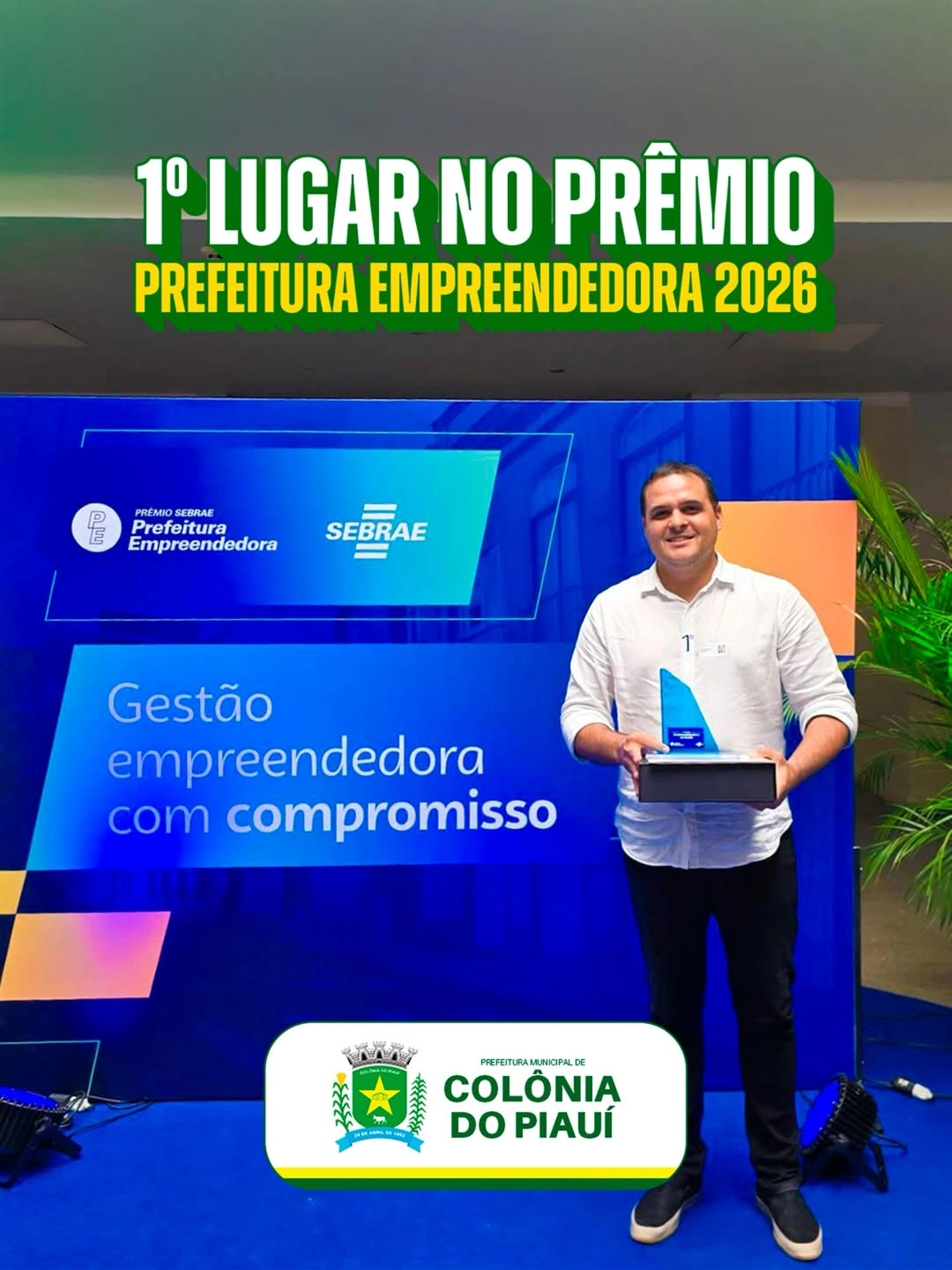Município de Colônia do Piauí conquista prêmio nacional de empreendedorismo
