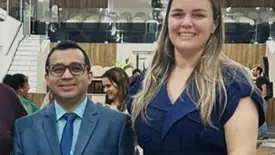 Na foto acima da Kellyane Gedeon com o pastor Davi Colaço (Foto: Reprodução)