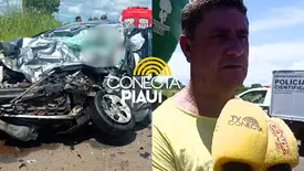 ‘Não vi reação’: caminhoneiro explica acidente que deixou mortos em Campo Maior (Foto: Homem da Notícia/Conecta Piauí)