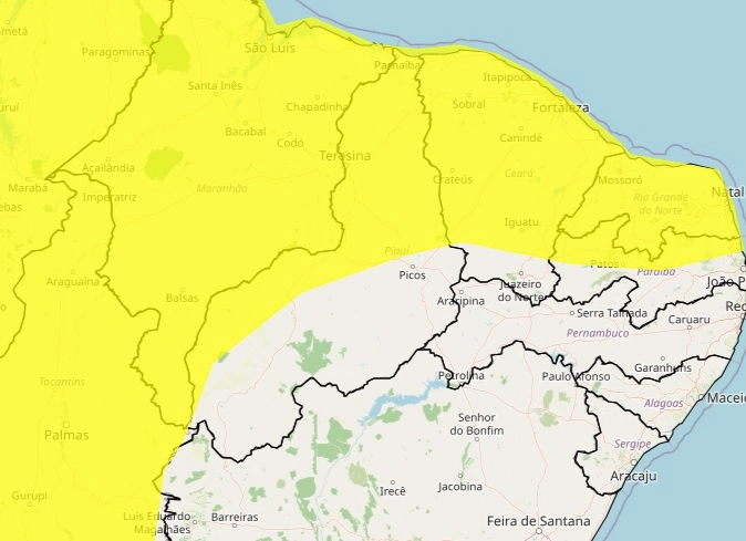 Nível dos rios volta a subir no Norte do Piauí após dias de chuvas intensas.