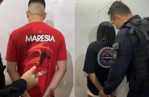 'Novinho' e 'Dora Aventureira' são presos em operação contra facção em Teresina (Foto: Reprodução)