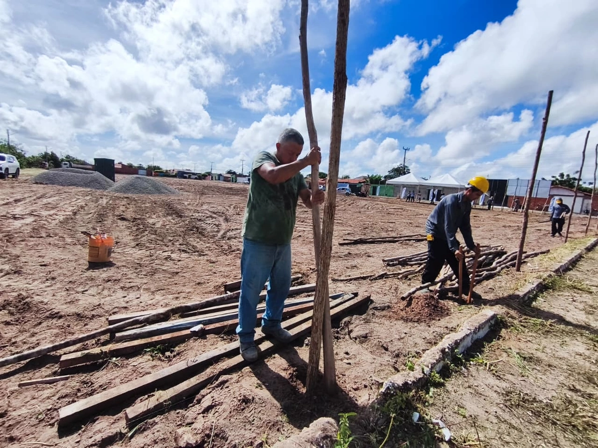 Obra histórica: iniciada construção da 1ª UBS do conjunto Dom Rufino, em Parnaíba