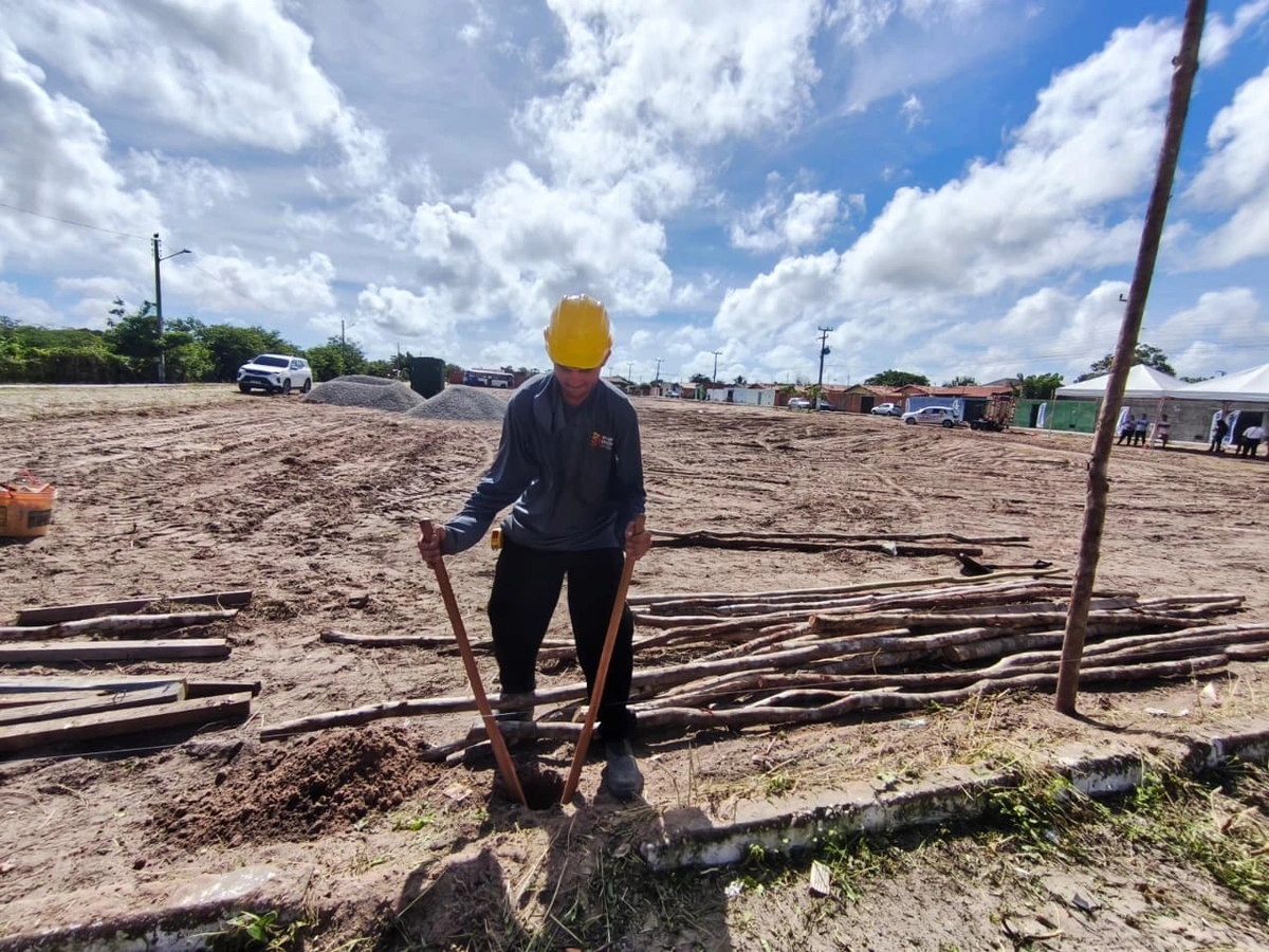 Obra histórica: iniciada construção da 1ª UBS do conjunto Dom Rufino, em Parnaíba