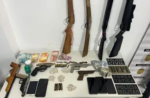 Operação prende suspeitos e apreende armas e drogas no Norte do Piauí (Foto: Reprodução)