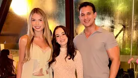 Os namorados Laura Eigenheer e Jaime Neto no aniversário de Bianca Martins (Foto: Instagram)