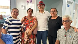 Pacientes de São João do Arraial passam por triagem para mutirão de catarata (Foto: Reprodução)