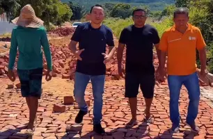 Palmeira do Piauí avança com obras de calçamento na zona urbana e rural (Foto: Reprodução)