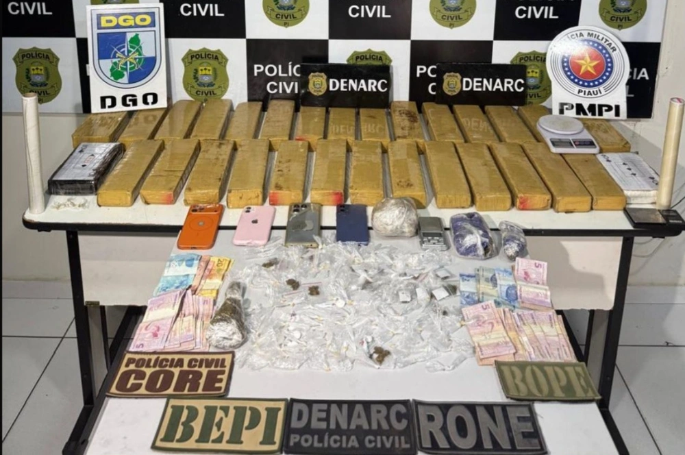 Polícia apreende drogas e prende suspeito de ligação com tráfico em Teresina
