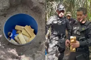 Polícia encontra novo tonel com drogas em sítio alvo de operação no Maranhão (Foto: Divulgação/SSP-PI)