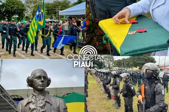 Polícia Militar celebra Tiradentes com desfile e entrega de medalhas em Teresina