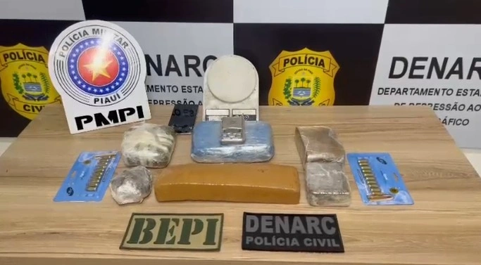 Polícias Civil e Militar apreendem 5 quilos de drogas na zona Sul de Teresina