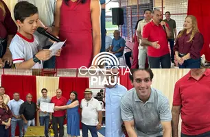 Prefeito assina obras de calçamento e nova sede da Educação em Pau D’arco (Foto: Conecta Piauí)