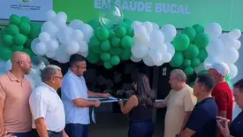 Prefeito Erikson Fenelon inaugura serviço de saúde bucal em Morro do Chapéu (Foto: Reprodução)