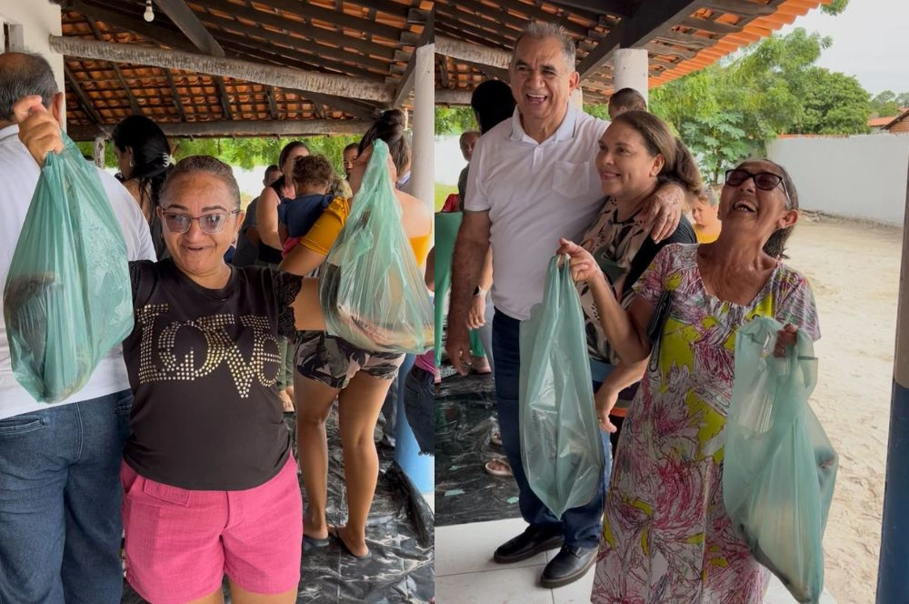 Prefeito mantém tradição e distribui peixes na Semana Santa em Pau D’Arco