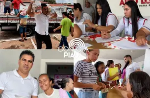 Prefeitura de Alto Longá distribui 2 mil cestas básicas e 7 toneladas de peixes (Foto: Reprodução)