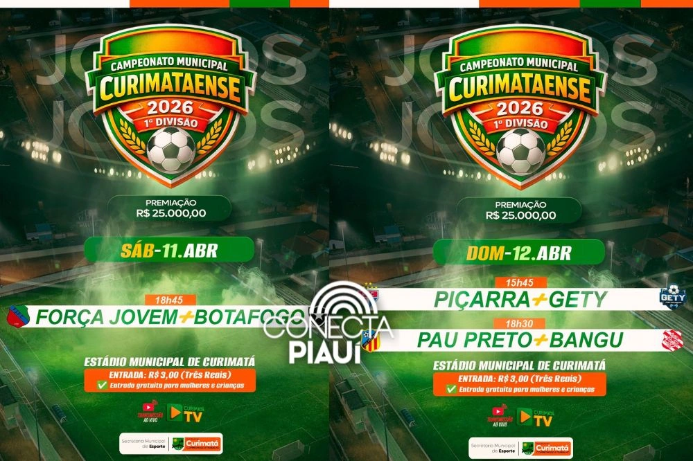 Prefeitura de Curimatá abre Campeonato Municipal 2026 com rodada inicial