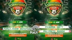 Prefeitura de Curimatá abre Campeonato Municipal 2026 com rodada inicial (Foto: Reprodução)