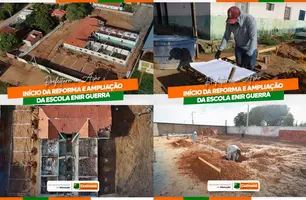 Prefeitura de Curimatá inicia reforma da Escola Enir Guerra na Vila Branca (Foto: Reprodução)