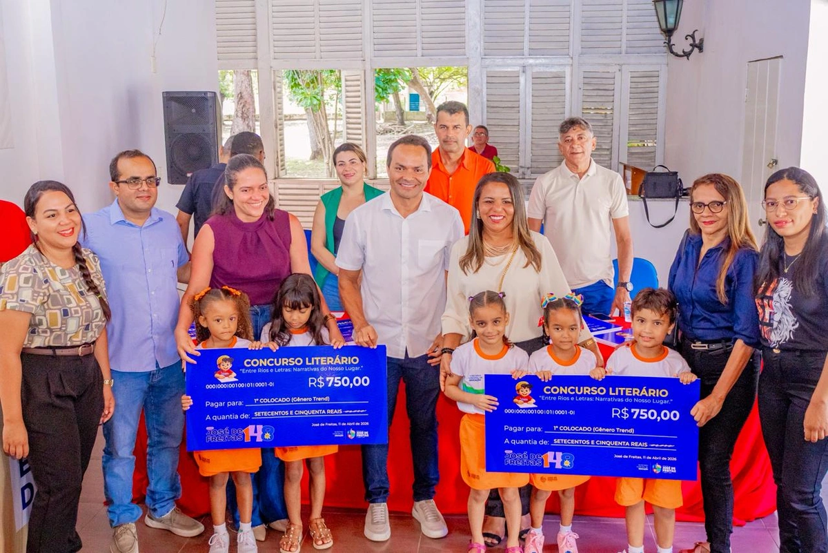 Prefeitura de José de Freitas premia vencedores do Concurso Literário 2026