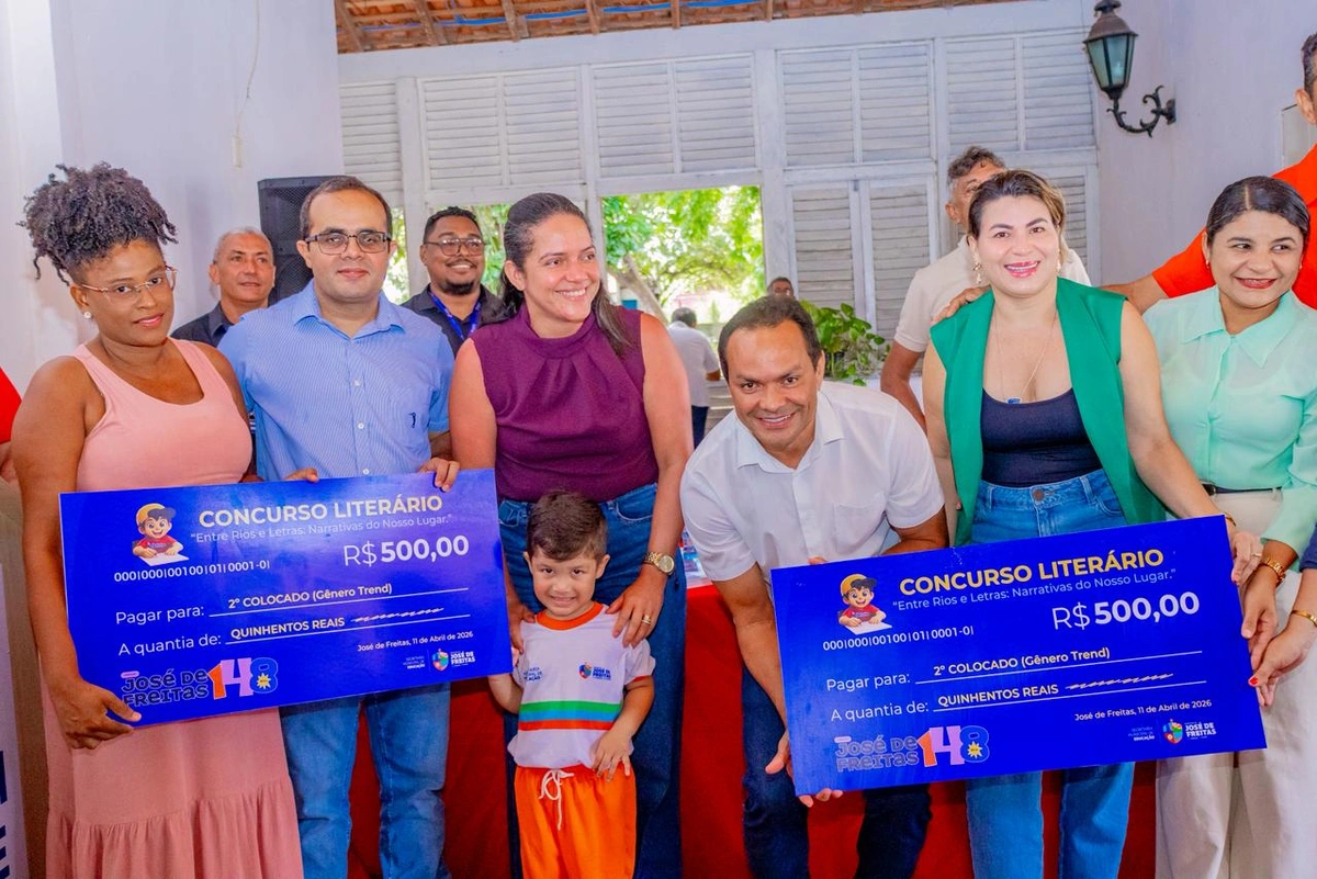 Prefeitura de José de Freitas premia vencedores do Concurso Literário 2026