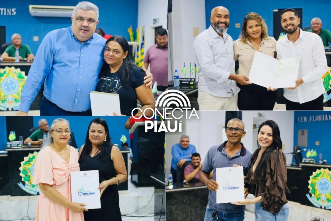 Prefeitura de Manoel Emídio entrega registros de imóveis a moradores do Pôr do Sol