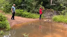 Prefeitura de Morro do Chapéu realiza visita para obra em passagem molhada (Foto: Reprodução)