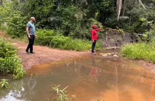 Prefeitura de Morro do Chapéu realiza visita para obra em passagem molhada (Foto: Reprodução)