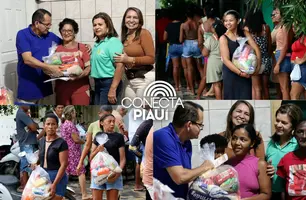 Prefeitura de Parnarama entrega mais de 2 mil cestas básicas a famílias (Foto: Reprodução)