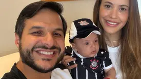 Príncipe Pedro Victor celebra seus 5 meses de vida com temática do Corinthias (Foto: Instagram)