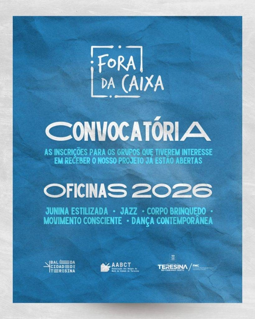 Projeto Fora da Caixa abre inscrições para 2026 e amplia circulação da dança para além de Teresina